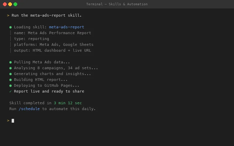 Claude Code skills and Managed Agents automation